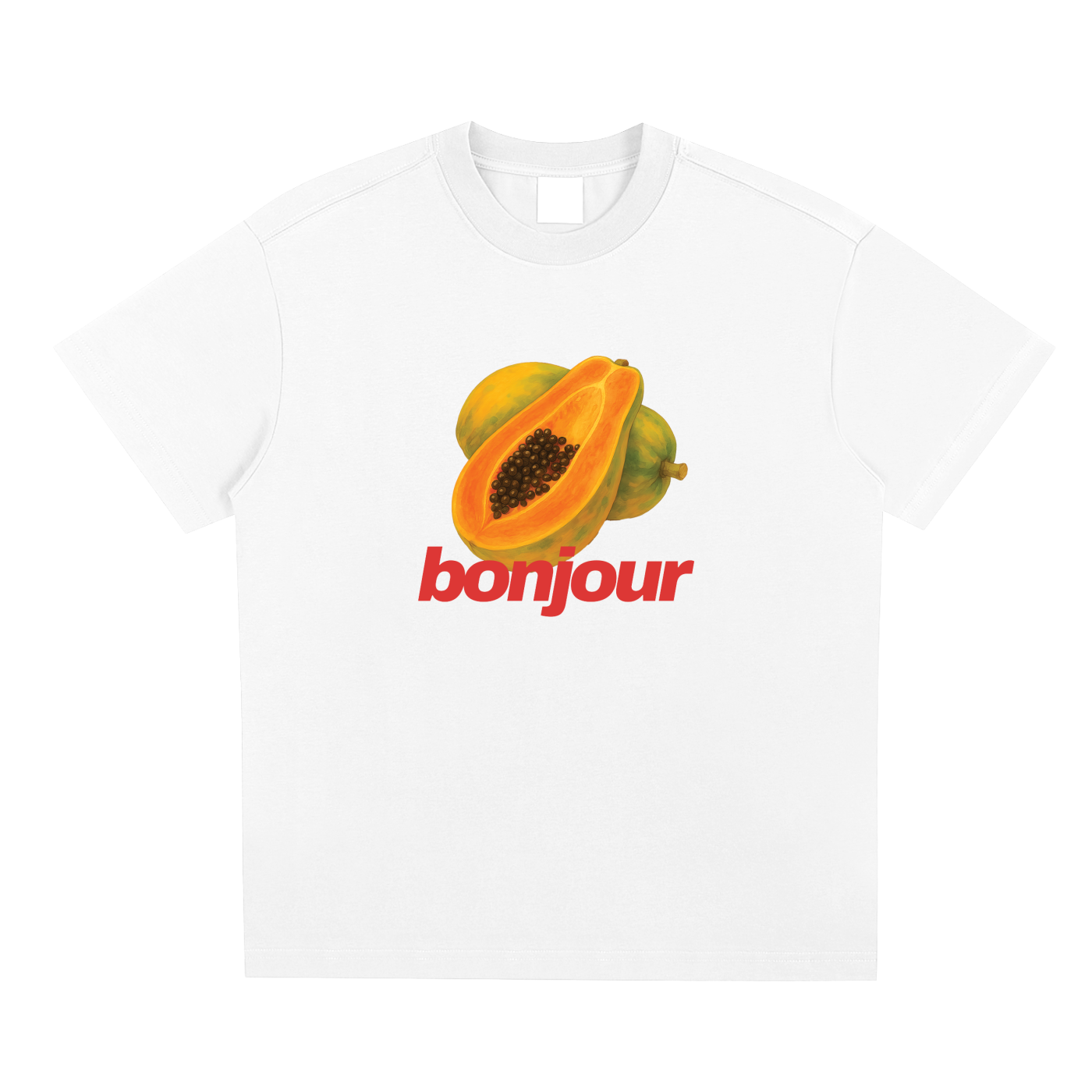 Papaya Bonjour Tee