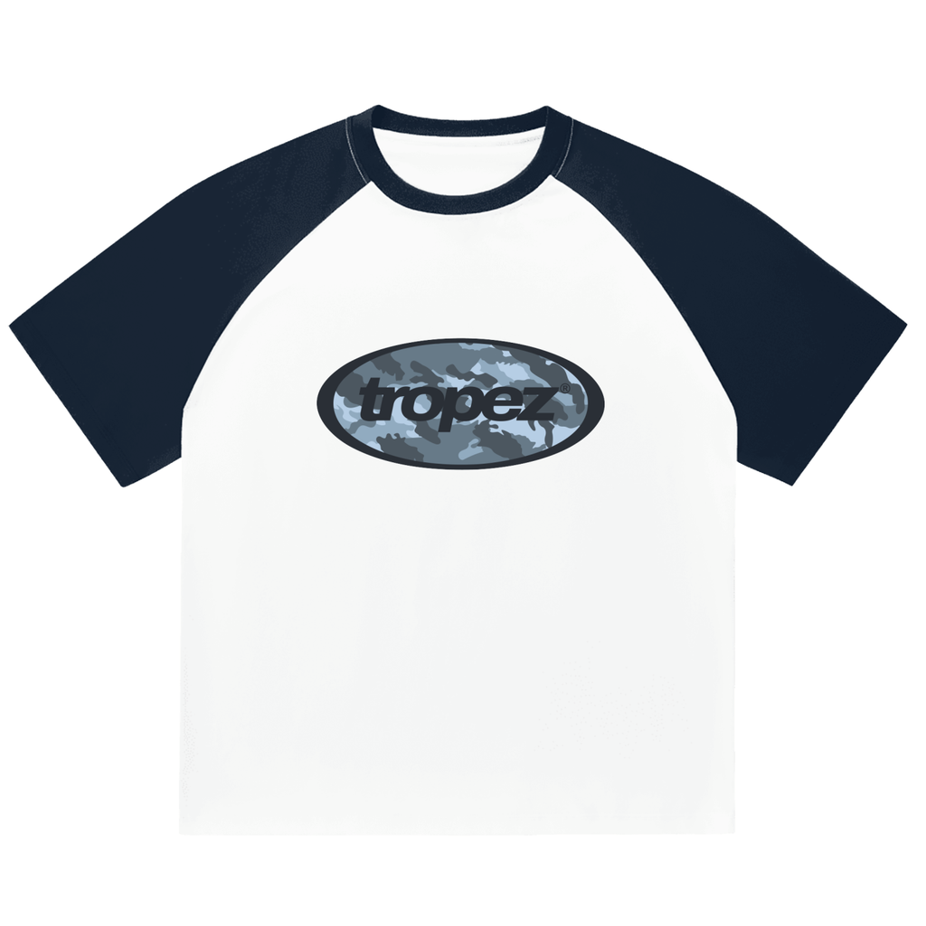 Color-Blocked Raglan Sleeve T-Shirt