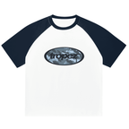 Color-Blocked Raglan Sleeve T-Shirt