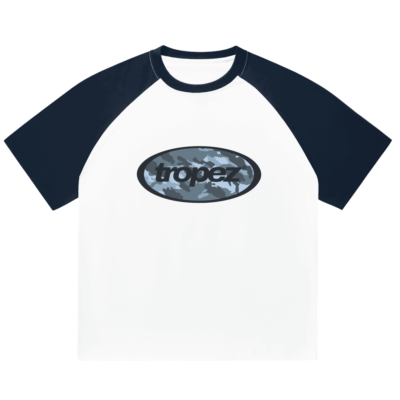 Color-Blocked Raglan Sleeve T-Shirt