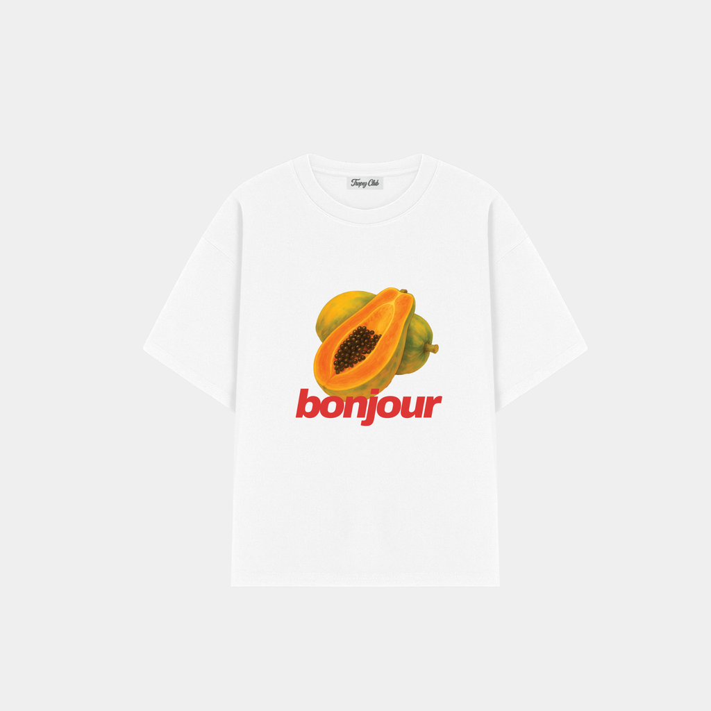 Papaya Bonjour Tee